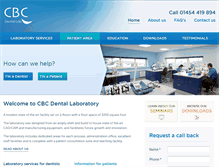 Tablet Screenshot of cbcdentallab.co.uk
